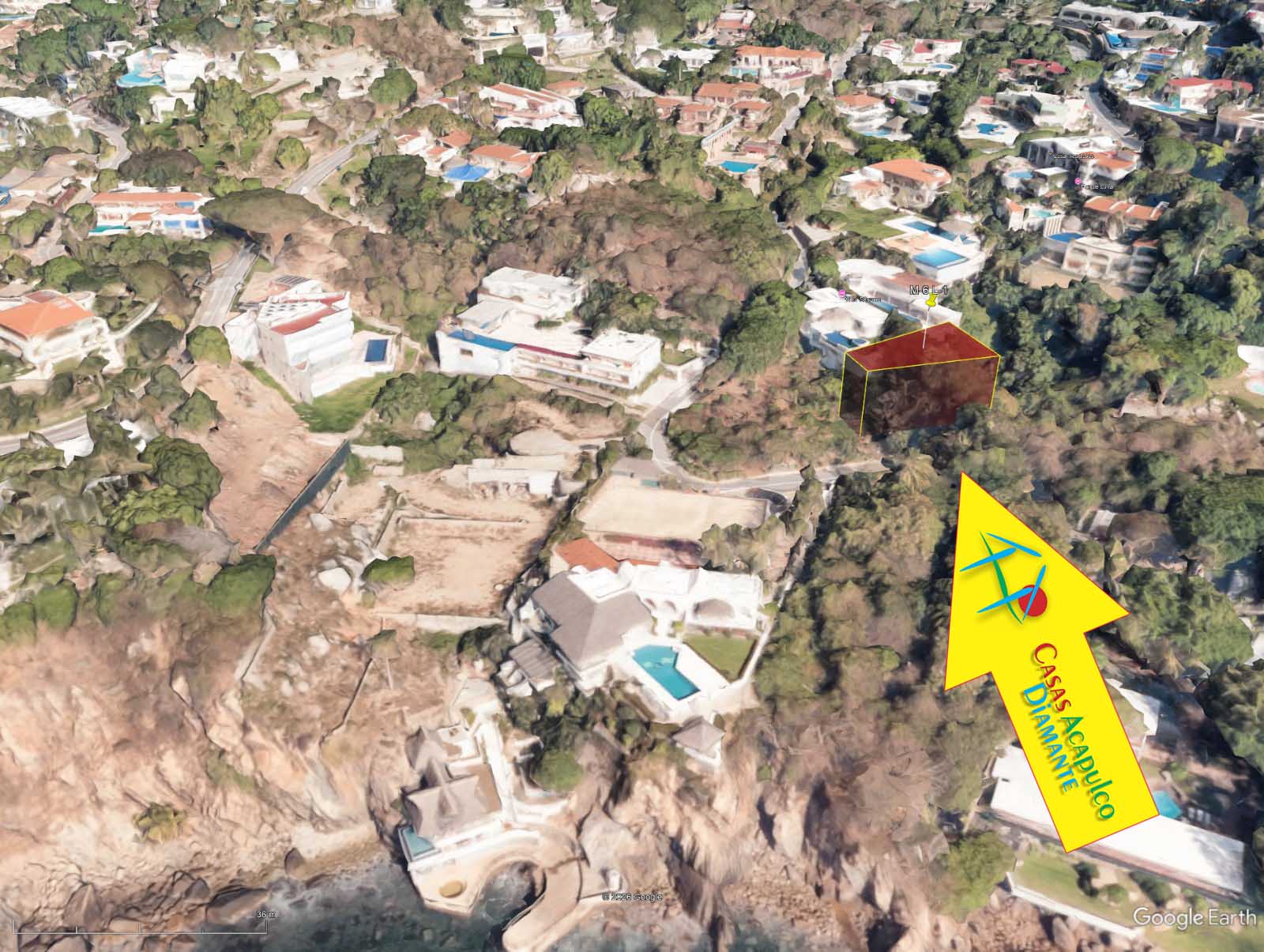 Terreno Las Brisas Manzana 6 Lote 1 - Ubicación satelital y entorno 1